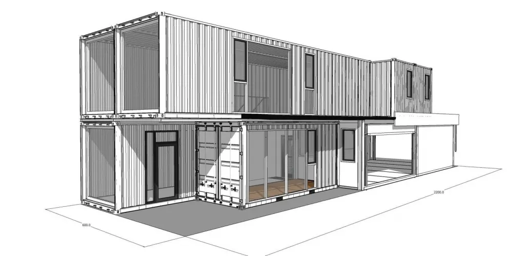 桃園特斯拉改裝廠貨櫃工程 - 內部空間